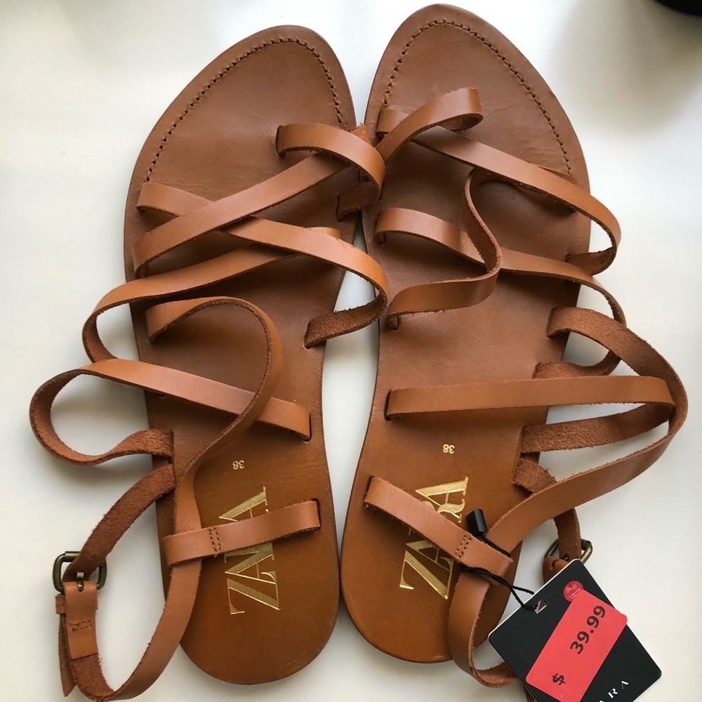 Zara sandals, new